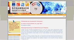 Desktop Screenshot of haustechnik-schambach.de