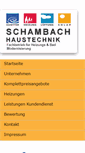 Mobile Screenshot of haustechnik-schambach.de