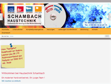 Tablet Screenshot of haustechnik-schambach.de